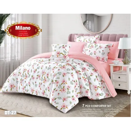 Milanobedlinen Comforter DT 100% Cotton 7pcs Set